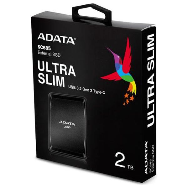 ADATA SC685 - 2TB - External SSD Hard Drive - Black