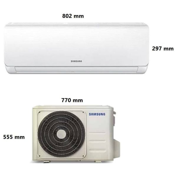 Samsung AR12BQHQGWK/IQ - 1 Ton - Wall Mounted Split - White - Free Installation