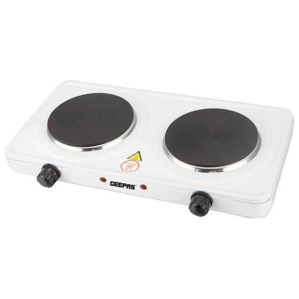 Elryan Geepas GHP32014 2 Burners Electric Cooker White