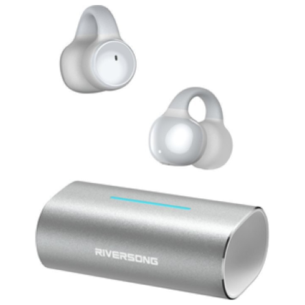  RiverSong Air Clip L3 - Bluetooth Headphone In Ear - Silver 