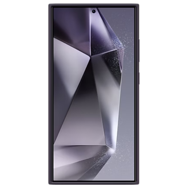  Samsung Silicone Case - Mobile Cover For Galaxy S24 Ultra - Dark Violet 
