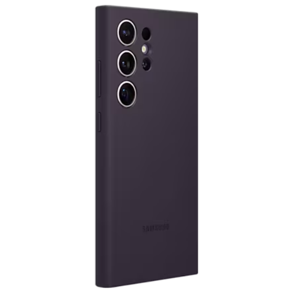  Samsung Silicone Case - Mobile Cover For Galaxy S24 Ultra - Dark Violet 