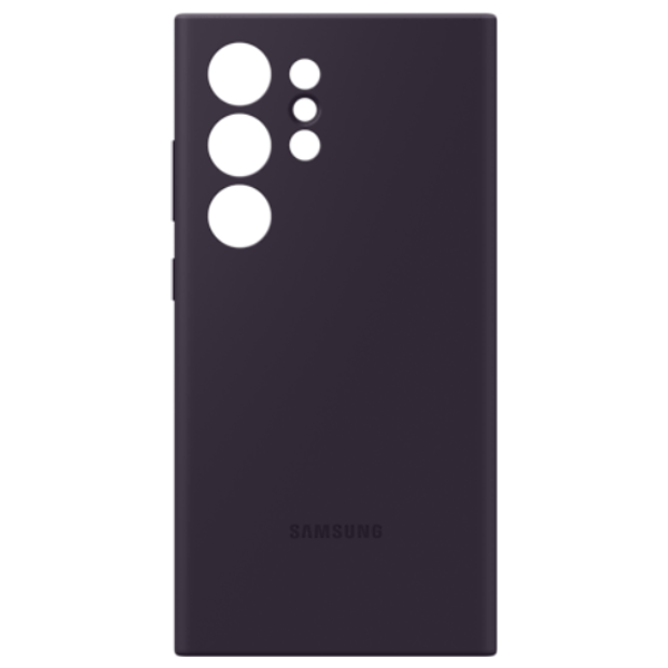  Samsung Silicone Case - Mobile Cover For Galaxy S24 Ultra - Dark Violet 