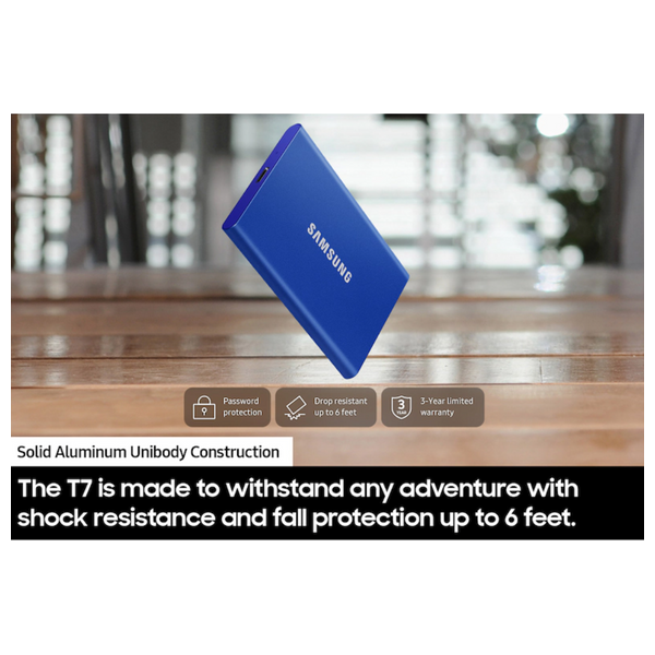  Samsung T7 - 1TB - External SSD Hard Drive - Red 