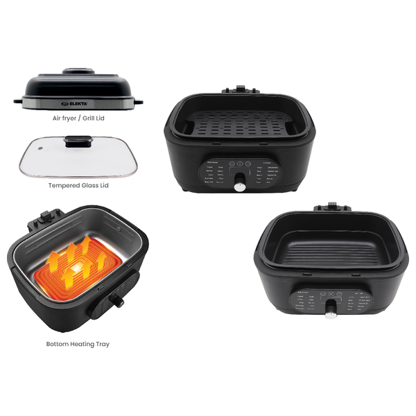  Elekta EMC2027 - Air Fryer & Multi Cooker 2-in-1 - 1700W - 7 L - Black 