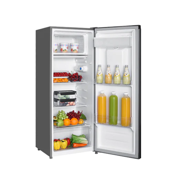 Alhafidh SD288S - 10ft - 1-Door Refrigerator - Silver