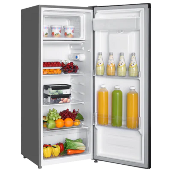 Alhafidh SD288S - 10ft - 1-Door Refrigerator - Stainless Steel
