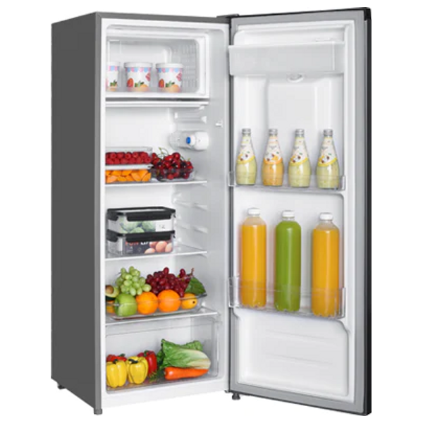 Alhafidh SD288S - 10ft - 1-Door Refrigerator - Silver