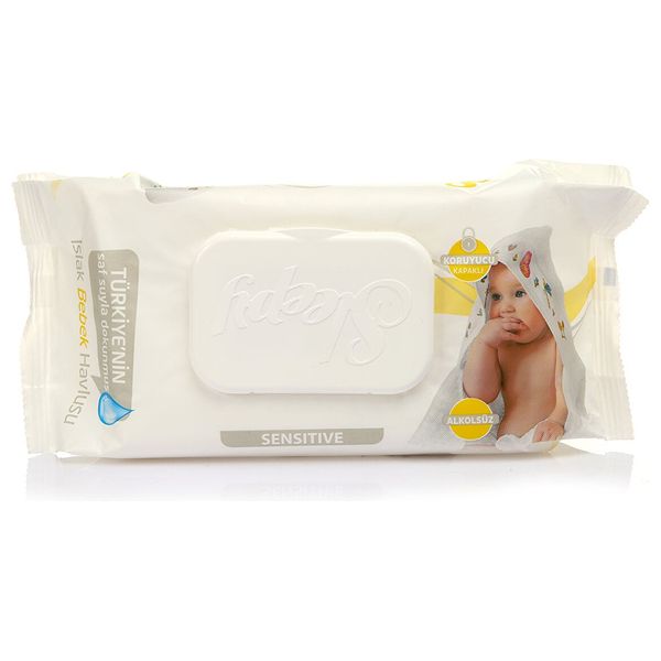 Sleepy Baby Wipes for Sensitive Skin - 90 Wipes Pack - Cottony Texture