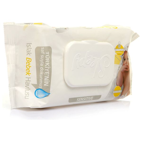 Sleepy Baby Wipes for Sensitive Skin - 90 Wipes Pack - Cottony Texture