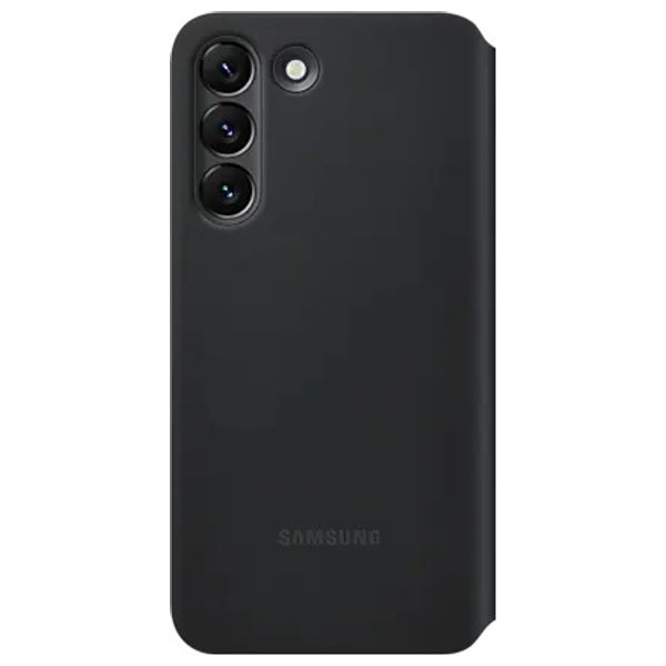 Samsung Smart Clear View Cover - Mobile Cover For Galaxy S22 Plus - Black