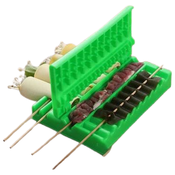  Plastic Mold for Barbecue Skewers - Green 
