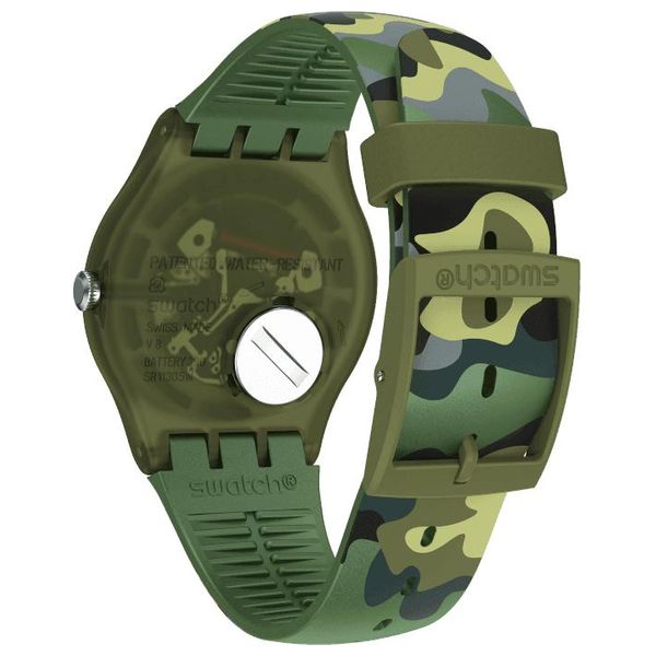 Elryan Swatch Watch SUOG114 For Unisex Analog Display Silicone