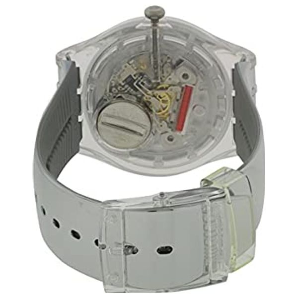  Swatch Watch SUOK121 For Women - Analog Display, Plastic Band - Gray 