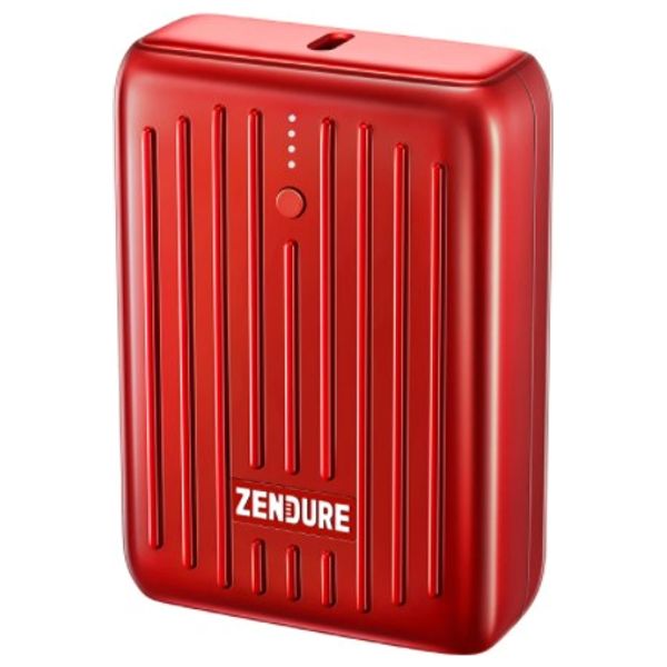  شاحن محمول زيندور - SuperMini - 10000mah - احمر 
