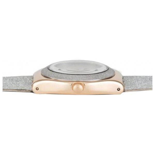  Swatch Watch YLG145 For Women - Analog Display, Leather Band - Gray 