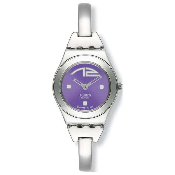 Swatch women's silver watch deals