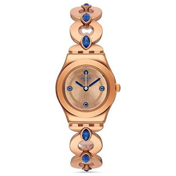  Swatch Watch YSG148G For Women - Analog Display, Stainless Steel Band - Rose Gold 