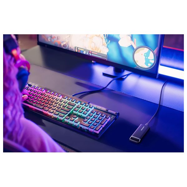 هارد خارجي سامسونج اس اس دي T5 EVO - اسود - 2 تيرابايت 