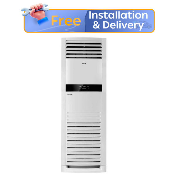  TCL TAC-48CHFA/FDI - Floor Standing Air Conditioner - 4 Ton - Inverter - 3 Stage Amperage Control - White 