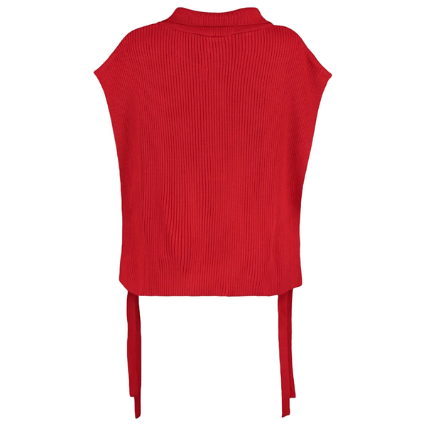 ترينديول ميلا سترة بياقة واقفة - احمر