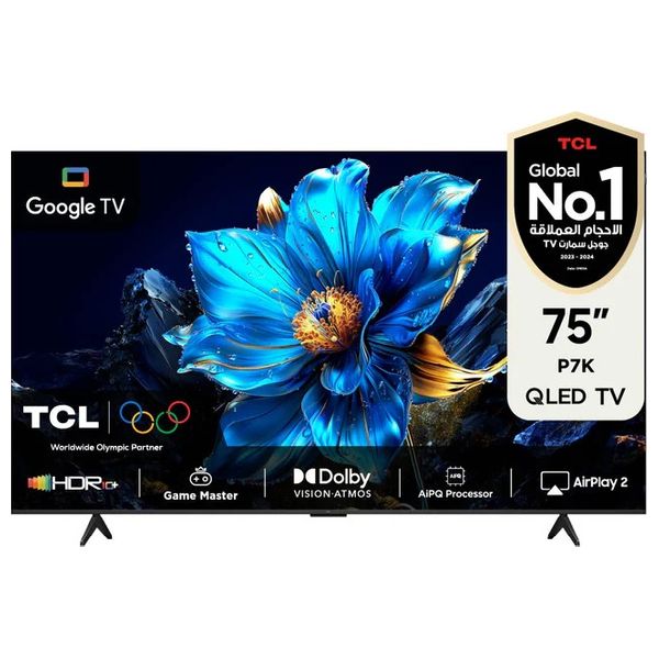  شاشة تي سي ال 75-انج فئة P7K - سمارت - 4K - QLED - إصدار 2025 - 60 هيرتز 