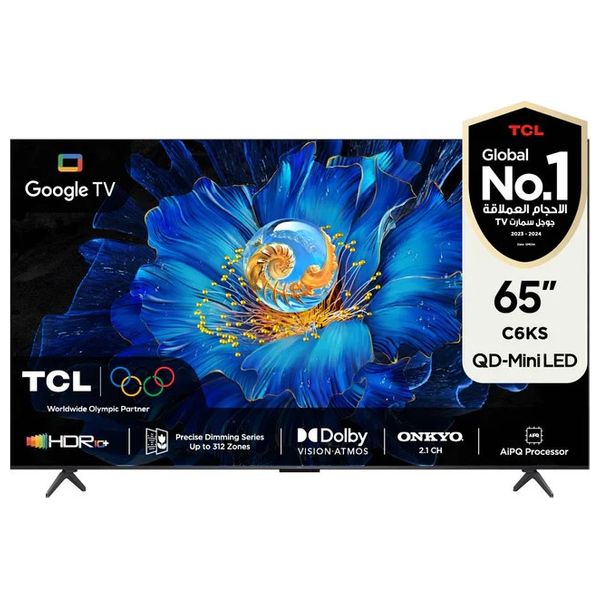  TCL 65-Inch C6KS Series - Smart - 4K - QD-Mini LED - 60Hz - 2025 Model 