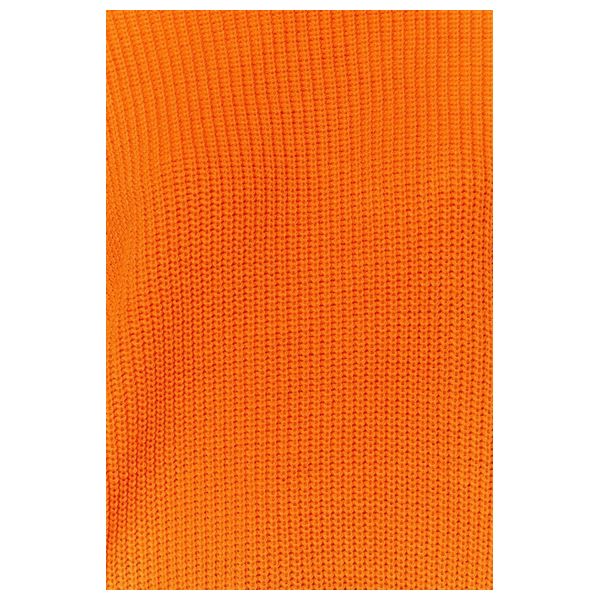 ترينديول ميلا بلوزة ذات فتحة واسعة بياقة دائرية - برتقالي