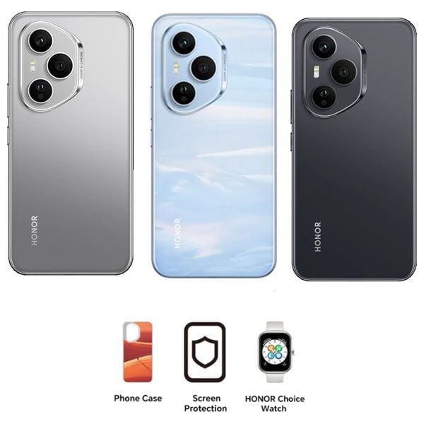 Honor 400 Pro 5G - Dual SIM - 512/12GB - 6.7 Inch - AMOLED 120Hz - Snapdragon 8 Gen 3 (4 nm) - 6000 mAh + Cover + HONOR Choice Watch