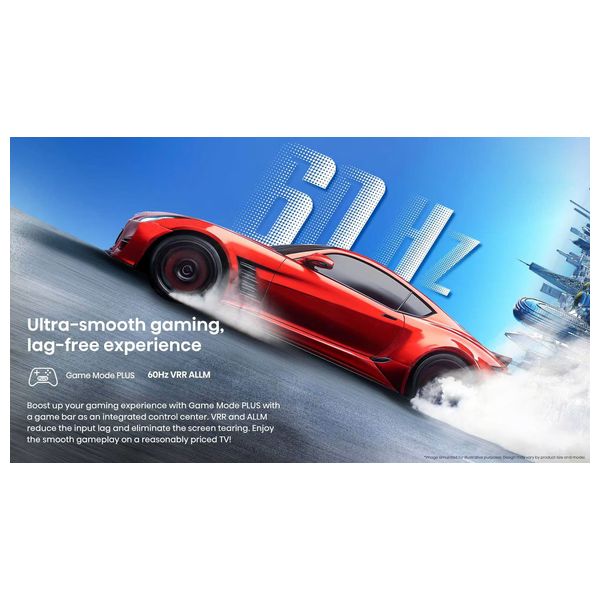  Hisense 43-Inch A62NS Series - Smart TV - 4K UHD - LED - 60Hz - Black 