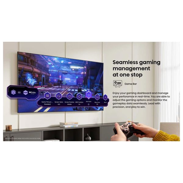  شاشة هايسنس 85-انج فئة A62QS - سمارت - 4K - LED - 60 هيرتز - اصدار 2024 