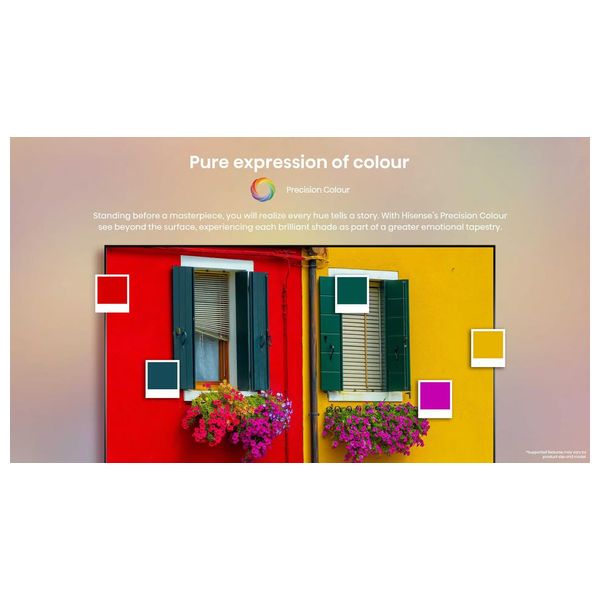  Hisense 65-Inch A62QS Series - Smart - 4K - LED - 60Hz - 2024 Model + Hisense H09AFBKS4S - Electric Fryer - 8L - Black 