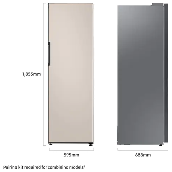 Samsung RR39A74A339/EU - 14ft - Bespoke 1-Door Refrigerator - Satin Beige