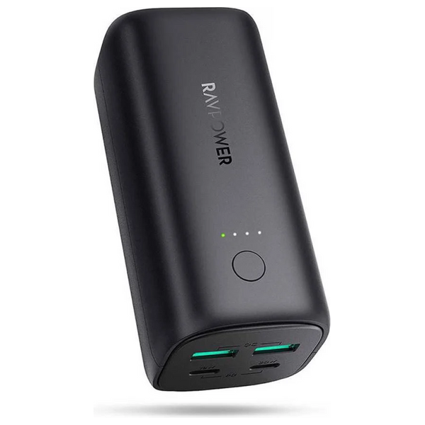  شاحن محمول راف بور - PB208 - 20000mah - اسود 
