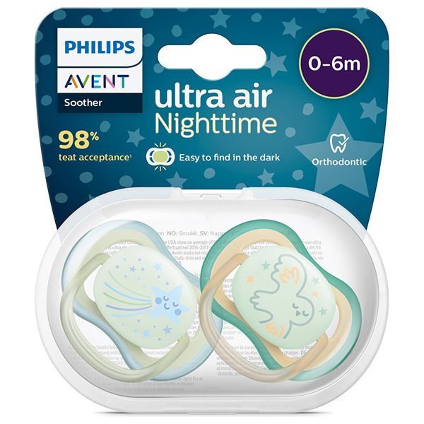 فيليبس أفنت لهاية تقويم الأسنان نايت تايم ألترا إير - 0-6 شهراً