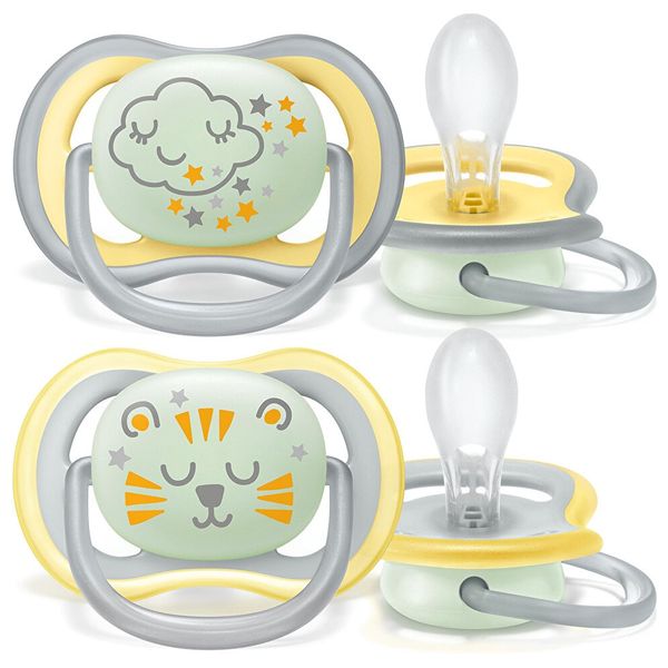  Philips Avent Ultra Air Nighttime Orthodontic Pacifier - 18+M 