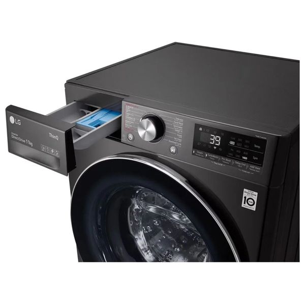  LG WR9011PBG - 11Kg - Front Loading Washing Machine - Silver 