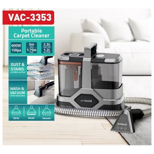  Newal VAC-3353 - Portable Electric Vacuum Cleaner - 600 W - 2.3 L - Silver 