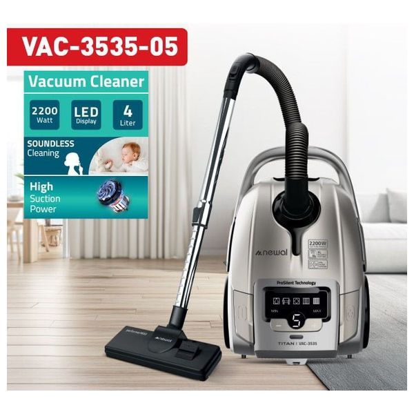  Newal VAC-3535-05 - Bag Vacuum Cleaner - 4 L - 2200W - Silver 