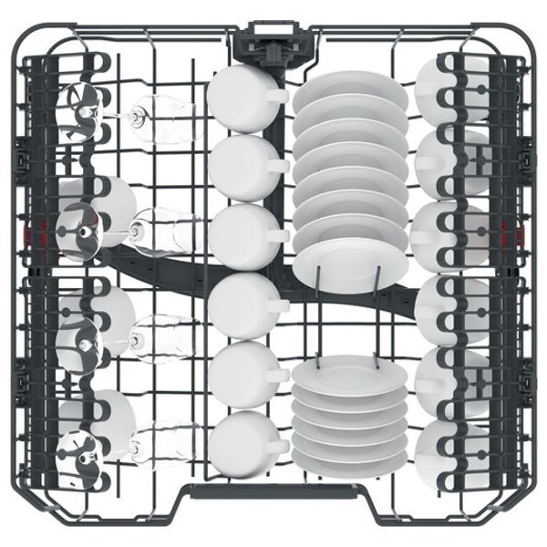  Whirlpool WBC3C34PFX - 14 Sets - Dishwasher - 8 Programs - Inox 