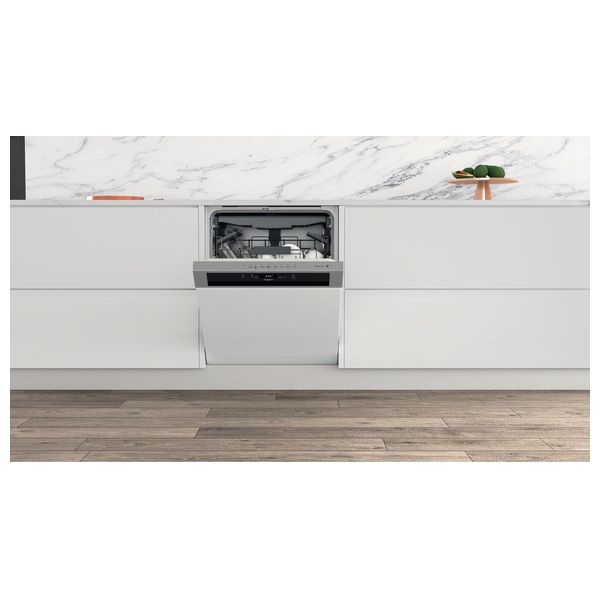  Whirlpool WBC3C34PFX - 14 Sets - Dishwasher - 8 Programs - Inox 