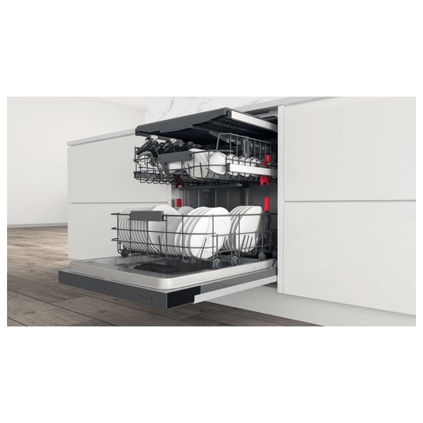  Whirlpool WBC3C34PFX - 14 Sets - Dishwasher - 8 Programs - Inox 