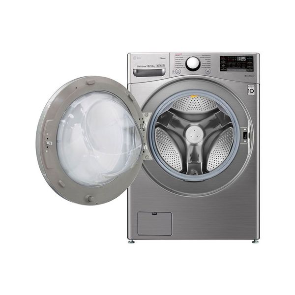 LG WDV1901SRV - 18/10Kg - 1400RPM - Front Loading Washing Machine & Dryer - Silver