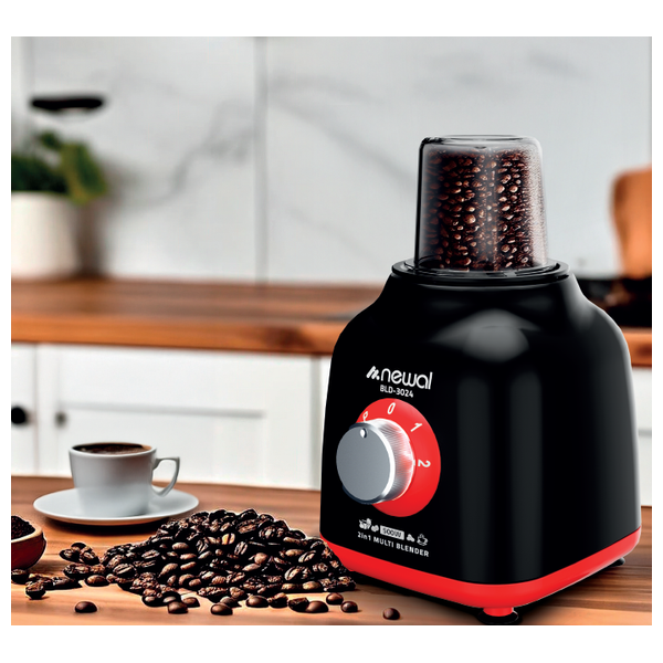  خلاط نوال  - 1500مل - 500 واط - BLD-3024 - أحمر 