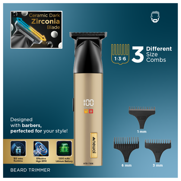  ماكنة حلاقة نوال - HTR-7306 - ذهبي 