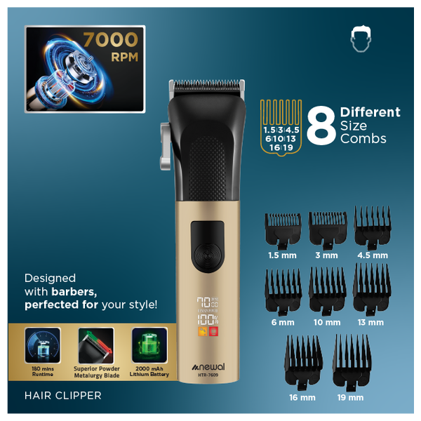 Newal HTR-7609 - Beard Trimmer - Gold