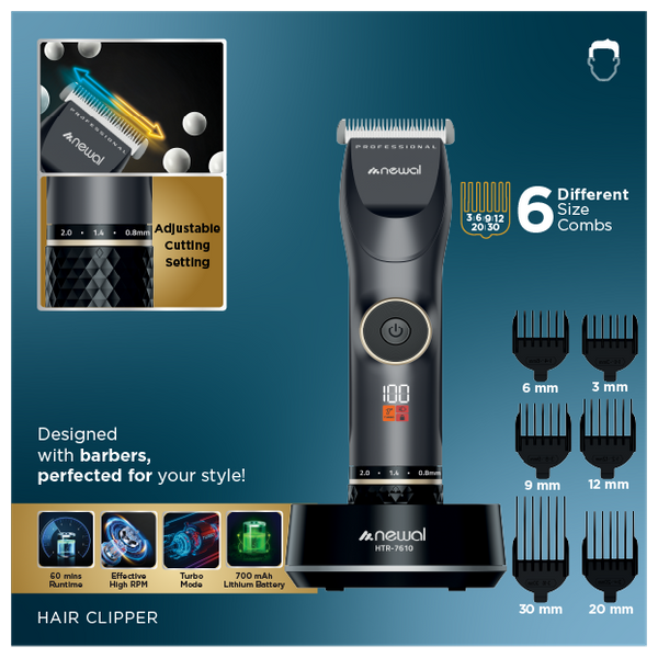 ماكنة حلاقة نوال - HTR-7610 - رمادي