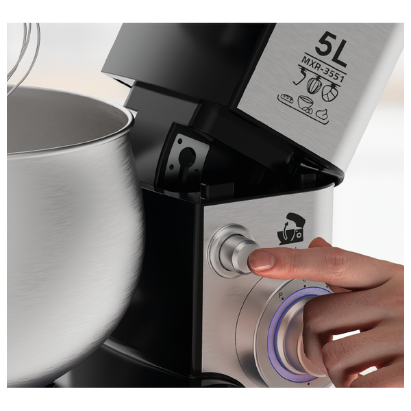  Newal MXR-3551 - Bowl Mixer - 1000 W - 5 L - Silver 