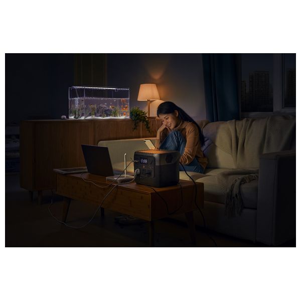 محطة الطاقة المحمولة ايكوفلو - River 2 Pro - 768Wh - اسود