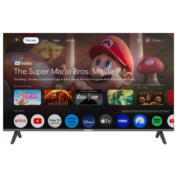  شاشة شونك 50 انش - 4K - QLED - ستلايت داخلي - 60 هرتز- نظام جوجل تي في - TP-DGU50A-50 - أسود 